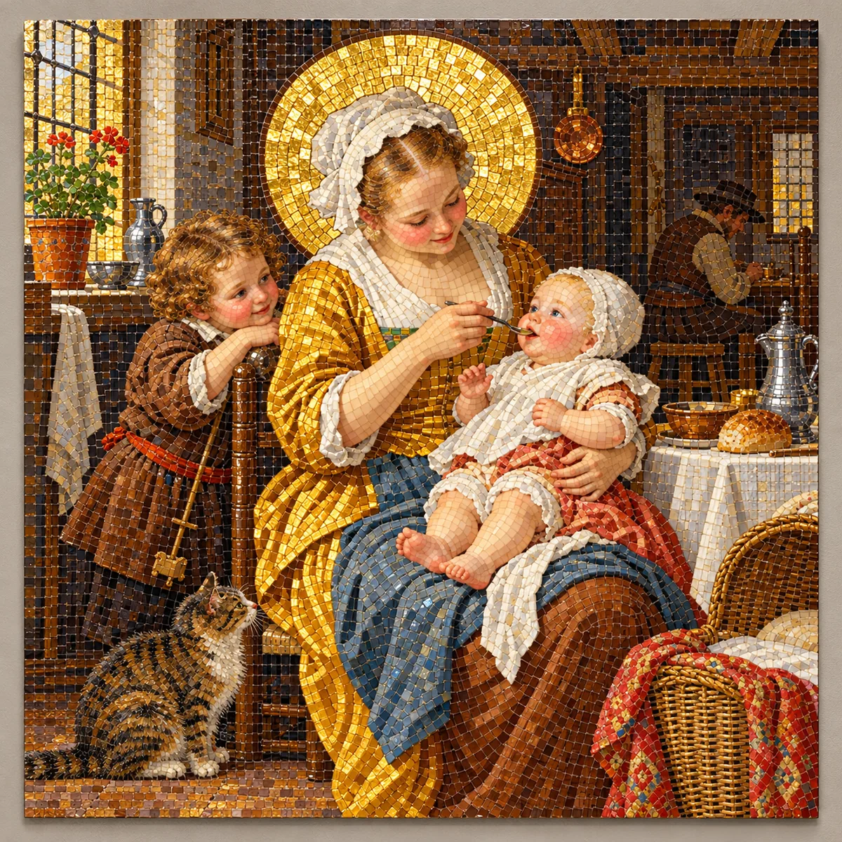 A Mother Feeding her Child (The Happy Mother)