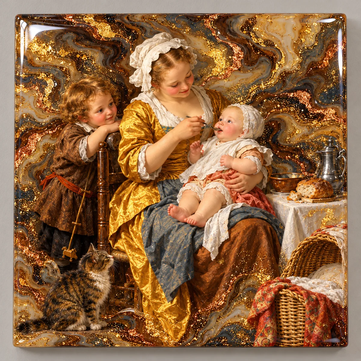A Mother Feeding her Child (The Happy Mother)