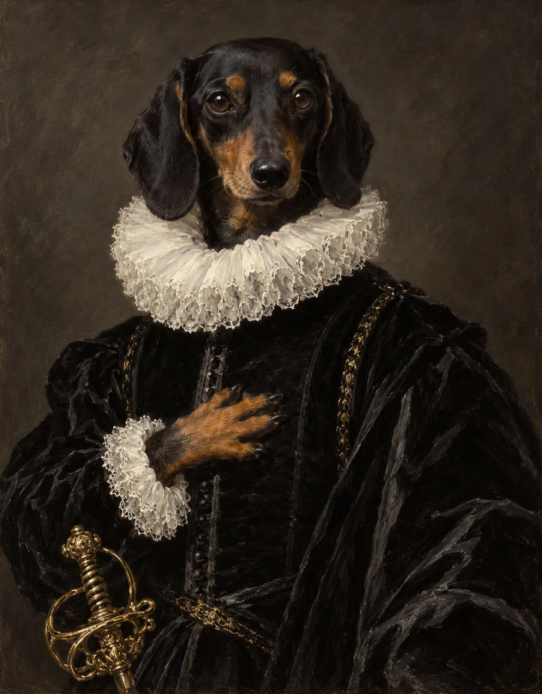 The Nobleman with his Hand on his Chest