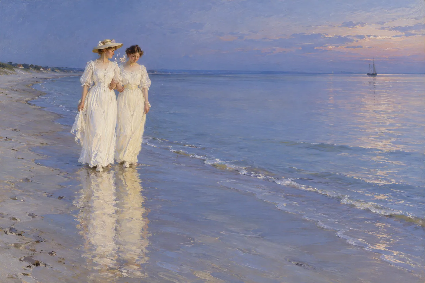 Summer Evening on Skagen's Southern Beach