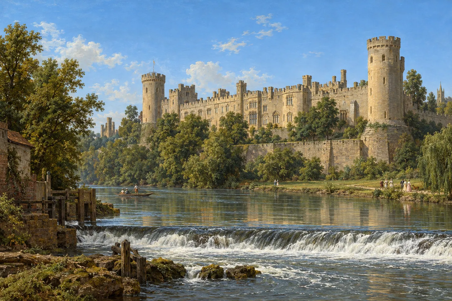 The South Front of Warwick Castle