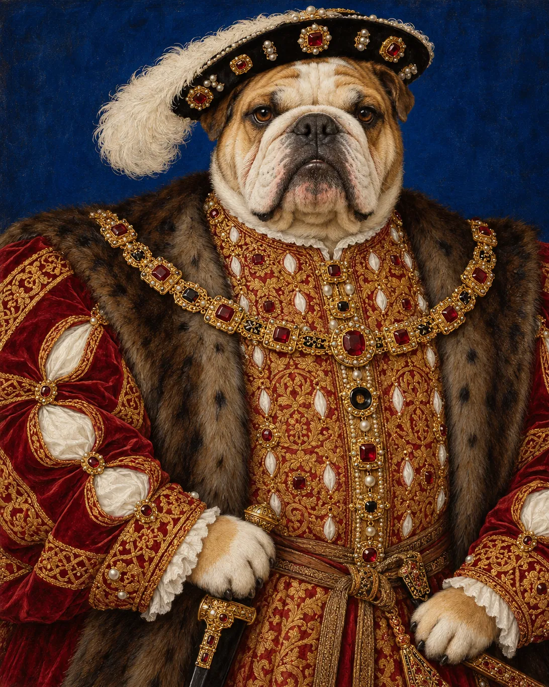 Portrait of Henry VIII, the painting