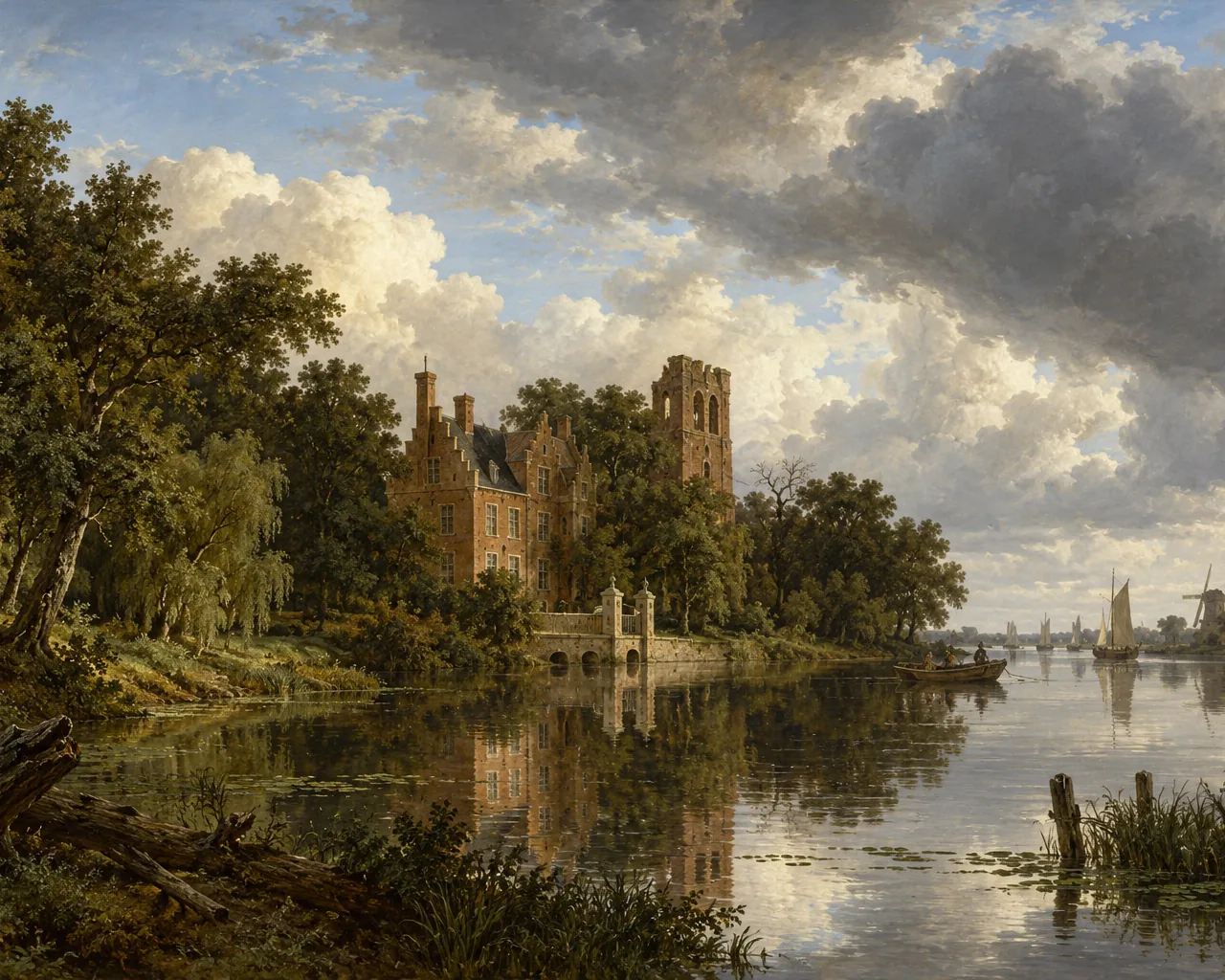 Kostverloren House on the Amstel, the painting