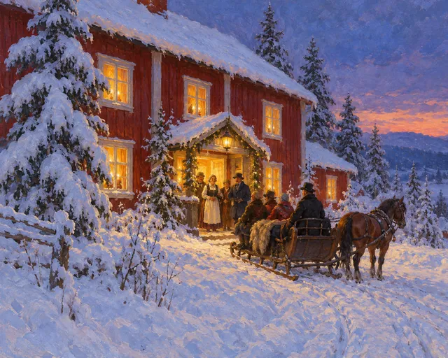 Christmas Party, the painting