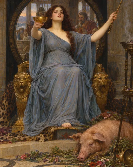 Circe Offering the Cup to Ulysses, the painting