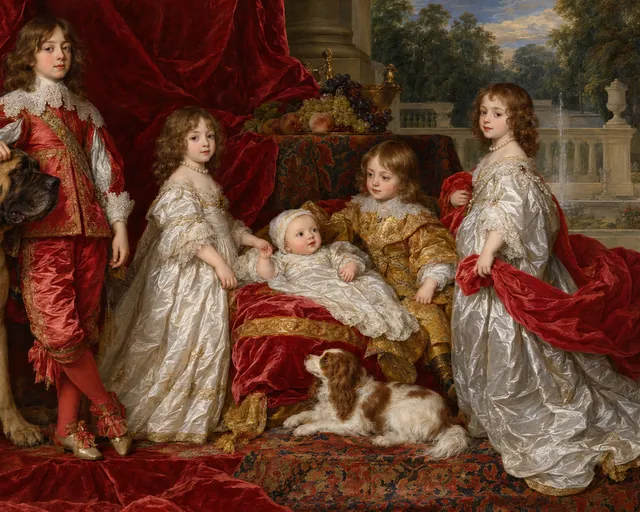 The Five Eldest Children of Charles I, the painting