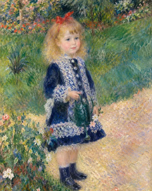 A Girl with a Watering Can, the painting