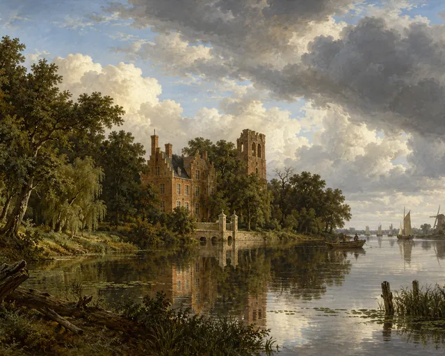 Kostverloren House on the Amstel, the painting