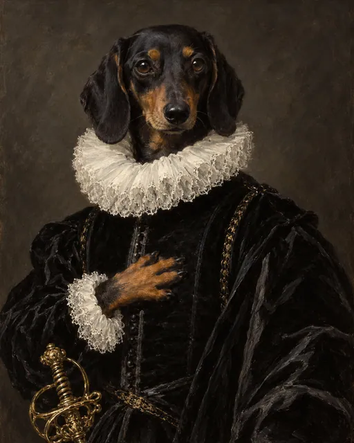 The Nobleman with his Hand on his Chest, the painting