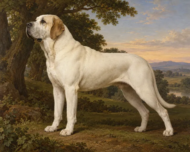 Portrait of a Large Dog, the painting
