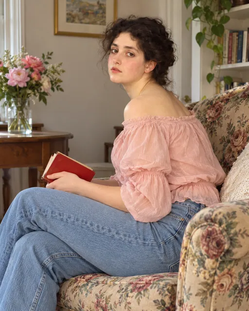 An example photo, beside the painting it suits